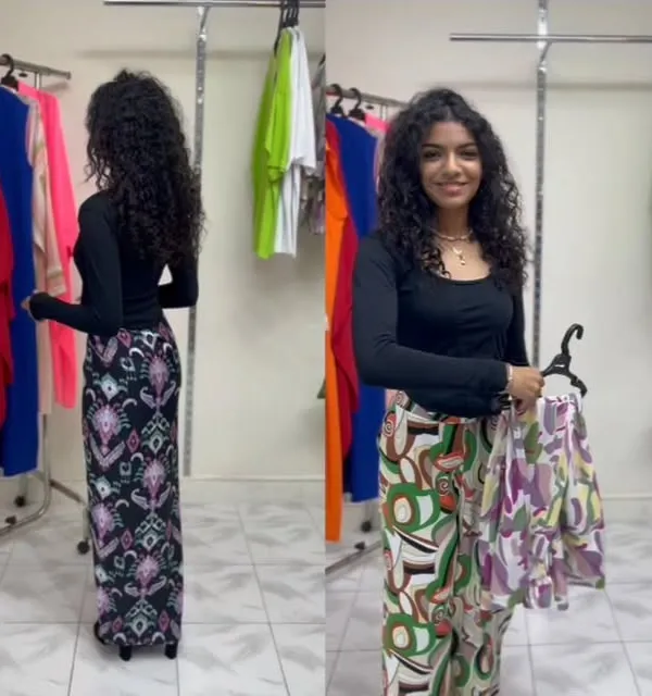 Product Printed Wide-Leg Palazzo Pants Image